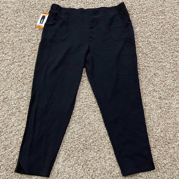 32 Degrees Pants - NWT 32 Degrees Women's Mini Twill Pull-On Pants Black, Size XXL (New)
